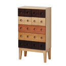 コンビネーションチェスト&nbsp;5段&nbsp;引出し7杯&nbsp;幅50&nbsp;高さ90&nbsp;AKU1045061