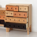 コンビネーションチェスト&nbsp;4段&nbsp;引出し7杯&nbsp;幅62&nbsp;高さ77&nbsp;AKU1045062