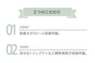 スリムコーナーラック&nbsp;ホワイト&nbsp;イレットペーパー収納&nbsp;TLS-15WH(スリムコーナー収納)&nbsp;SNG101338202