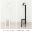 カバンラック&nbsp;伸縮&nbsp;コンパクト&nbsp;簡単組立&nbsp;置くだけ&nbsp;オープンラック&nbsp;ホワイト&nbsp;AKU105645401