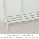カバンラック&nbsp;伸縮&nbsp;コンパクト&nbsp;簡単組立&nbsp;置くだけ&nbsp;オープンラック&nbsp;ホワイト&nbsp;AKU105645401