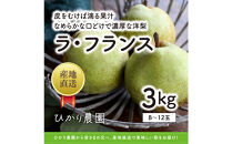 完熟こだわりラ・フランス&nbsp;3キロ（ひかり農園）