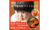 鳥取から直送！ 釜茹で 紅ズワイガニ2kg(4～5杯) 未冷凍【ボイル】