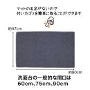 PallyPally&nbsp;洗面台マット&nbsp;GY