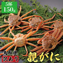 1068.【2025年12月発送】鳥取県産&nbsp;特撰&nbsp;親がに&nbsp;姿【セコガニ】（なま）【訳あり】150g&nbsp;5杯