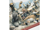 オリジナル【動物合戦絵巻フェイスタオル】第十紙／名古屋刀剣博物館