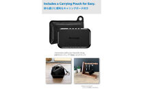 PUレザーポーチ（黒）付き USB4 ポータブルSSD　2TB