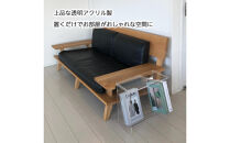 マガジンラック付きアクリルサイドテーブル　1台　川崎市自社工場一貫生産品