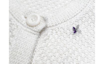 【プレゼント包装付き】ミツバチ ピンバッジ（SV /アメジスト）