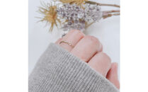 K18&nbsp;ねじねじリング（ハンドメイド）【サイズ：1号】