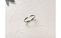 プラチナ&nbsp;丸つち目&nbsp;厚リング（ハンドメイド）【サイズ：14号】