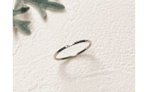 プラチナ&nbsp;丸つち目&nbsp;細リング（ハンドメイド）【サイズ：12号】
