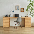 【大川家具】無垢材&nbsp;システムデスク&nbsp;幅1600mm&nbsp;テーブル&nbsp;パソコンデスク&nbsp;子供机&nbsp;勉強机&nbsp;学習机&nbsp;書斎デスク&nbsp;HM-HM&nbsp;ホワイトオーク&nbsp;天然木&nbsp;モダン&nbsp;国産&nbsp;無垢材&nbsp;高級感【設置付き】