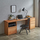 【大川家具】無垢材&nbsp;システムデスク&nbsp;幅1800mm&nbsp;テーブル&nbsp;パソコンデスク&nbsp;子供机&nbsp;勉強机&nbsp;学習机&nbsp;書斎デスク&nbsp;HO-HM&nbsp;ブラックチェリー&nbsp;天然木&nbsp;モダン&nbsp;国産&nbsp;無垢材&nbsp;高級感【設置付き】