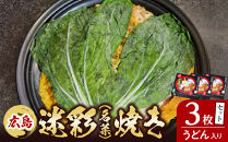 広島迷彩（名菜）焼き（うどん）　3枚セット　