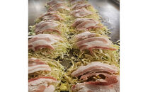 3種類の広島お好み焼き（そば）　3枚セット　王道・邪道・迷彩焼き各1枚ずつ