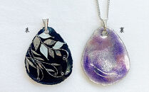 【ヒロミ・アート】枝垂れ草ペンダント(墨色)&nbsp;[&nbsp;京都&nbsp;嵐山&nbsp;東山&nbsp;京七宝銀有線&nbsp;ネックレス&nbsp;植物柄&nbsp;人気&nbsp;おすすめ&nbsp;装飾品&nbsp;かわいい&nbsp;綺麗&nbsp;ギフト&nbsp;プレゼント&nbsp;お取り寄せ&nbsp;通販&nbsp;送料無料&nbsp;ふるさと納税&nbsp;]