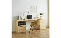 【大川家具】無垢材&nbsp;システムデスク&nbsp;幅2000mm&nbsp;テーブル&nbsp;パソコンデスク&nbsp;子供机&nbsp;勉強机&nbsp;学習机&nbsp;書斎デスク&nbsp;HO-TMR&nbsp;ホワイトアッシュ&nbsp;天然木&nbsp;モダン&nbsp;国産&nbsp;無垢材&nbsp;高級感【設置付き】