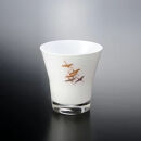 みよし漆器本舗&nbsp;紀州塗り&nbsp;ぬりもん&nbsp;de&nbsp;Verre&nbsp;フリーグラス&nbsp;蒔絵&nbsp;千羽鶴&nbsp;白&nbsp;210ml