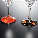 みよし漆器本舗&nbsp;紀州塗り&nbsp;ぬりもん&nbsp;de&nbsp;Verre&nbsp;ワイングラス&nbsp;紅葉&nbsp;ペアセット&nbsp;赤&nbsp;黒&nbsp;300ml