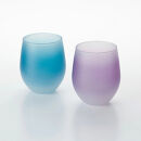 みよし漆器本舗&nbsp;紀州塗り&nbsp;ぬりもん&nbsp;de&nbsp;Verre&nbsp;フリーグラス&nbsp;クールグラデーション&nbsp;ペアセット&nbsp;ブルー&nbsp;パープル&nbsp;295ml