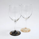 みよし漆器本舗&nbsp;紀州塗り&nbsp;ぬりもん&nbsp;de&nbsp;Verre&nbsp;ワイングラス&nbsp;蒔絵&nbsp;万葉鶴&nbsp;ペアセット&nbsp;黒&nbsp;白&nbsp;300ml