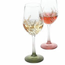 みよし漆器本舗&nbsp;ぬりもん&nbsp;de&nbsp;Verre&nbsp;ワイングラス&nbsp;蒔絵&nbsp;萩&nbsp;ペアセット&nbsp;ガラス&nbsp;デ&nbsp;ヴェール&nbsp;グリーン&nbsp;レッド&nbsp;330ml