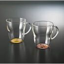 みよし漆器本舗&nbsp;紀州塗り&nbsp;ぬりもん&nbsp;de&nbsp;Verre&nbsp;耐熱マグカップ&nbsp;蒔絵&nbsp;ペアセット&nbsp;黄＆ピンク&nbsp;330ml