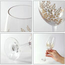 みよし漆器本舗&nbsp;ぬりもん&nbsp;de&nbsp;Verre&nbsp;ワイングラス&nbsp;蒔絵&nbsp;萩&nbsp;330ml&nbsp;単品&nbsp;21cm&nbsp;紀州塗り&nbsp;紀州漆器&nbsp;ワイン&nbsp;グラス