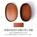 みよし漆器本舗&nbsp;曲げわっぱ&nbsp;お弁当箱&nbsp;600ml&nbsp;約17.5×11.5×高さ6.5cm&nbsp;小判型&nbsp;MIN&nbsp;WAPPA&nbsp;ネイビー&nbsp;白木