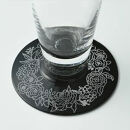 みよし漆器本舗&nbsp;紀州塗り&nbsp;ぬりもん&nbsp;de&nbsp;Verre&nbsp;ピルスナーグラス&nbsp;銀&nbsp;蒔絵&nbsp;ボタニカル&nbsp;285ml