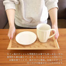 みよし漆器本舗&nbsp;トレー&nbsp;お盆&nbsp;木製&nbsp;31.5cm&nbsp;ノンスリップ&nbsp;白木