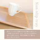 みよし漆器本舗 トレー お盆 木製 40cm ノンスリップ 長角膳 大きい 白木