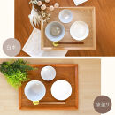 みよし漆器本舗&nbsp;トレー&nbsp;木製&nbsp;42cm&nbsp;ノンスリップ&nbsp;お盆&nbsp;羽反ワイドトレー&nbsp;白木