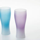 みよし漆器本舗&nbsp;紀州塗り&nbsp;ぬりもん&nbsp;de&nbsp;Verre&nbsp;ビアグラス&nbsp;クールグラデーション&nbsp;ペアセット&nbsp;ブルー&nbsp;パープル&nbsp;335ml