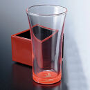 みよし漆器本舗&nbsp;紀州塗り&nbsp;ぬりもん&nbsp;de&nbsp;Verre&nbsp;一口グラス&nbsp;マスセット&nbsp;赤（鶴）&nbsp;グラス：100ml／マス：90ml