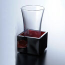 みよし漆器本舗&nbsp;紀州塗り&nbsp;ぬりもん&nbsp;de&nbsp;Verre&nbsp;一口グラス&nbsp;マスセット&nbsp;黒（亀）&nbsp;グラス：100ml／マス：90ml