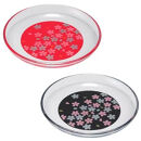 みよし漆器本舗&nbsp;小皿&nbsp;2枚組&nbsp;14.8cm&nbsp;紀州塗り&nbsp;ぬりもん&nbsp;de&nbsp;Verre&nbsp;丸小皿&nbsp;蒔絵&nbsp;桜&nbsp;赤&nbsp;黒&nbsp;直径14.8×2cm