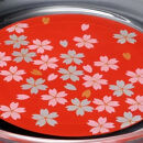 みよし漆器本舗&nbsp;紀州塗り&nbsp;ぬりもん&nbsp;de&nbsp;Verre&nbsp;丸小皿&nbsp;蒔絵&nbsp;桜&nbsp;赤&nbsp;直径14.8×2cm