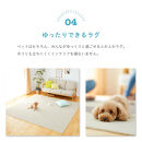 洗えるジョイントペットマット&nbsp;45×45cm&nbsp;ブラウン&nbsp;パウ&ボーン&nbsp;6枚組&nbsp;ピタペトモ&nbsp;犬・猫用