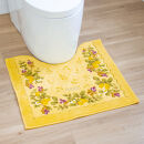 プロヴァンス&nbsp;シエル&nbsp;トイレマット&nbsp;約58×60cm&nbsp;イエロー&nbsp;抗菌防臭&nbsp;おしゃれ&nbsp;かわいい&nbsp;洗える&nbsp;ボタニカル&nbsp;トイレ&nbsp;マット&nbsp;風水