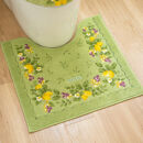 プロヴァンス&nbsp;シエル&nbsp;トイレマット&nbsp;約58×60cm&nbsp;グリーン&nbsp;抗菌防臭&nbsp;おしゃれ&nbsp;かわいい&nbsp;洗える&nbsp;ボタニカル&nbsp;トイレ&nbsp;マット&nbsp;風水