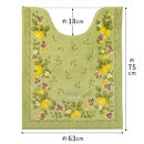 プロヴァンス&nbsp;シエル&nbsp;ロングトイレマット&nbsp;約75×63cm&nbsp;グリーン&nbsp;抗菌防臭&nbsp;おしゃれ&nbsp;かわいい&nbsp;洗える&nbsp;ボタニカル&nbsp;大判&nbsp;トイレ&nbsp;マット