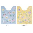 ブルーミングシーズン&nbsp;トイレマット&nbsp;約55×60cm&nbsp;ブルー&nbsp;抗菌防臭&nbsp;おしゃれ&nbsp;かわいい&nbsp;洗える&nbsp;花柄&nbsp;トイレ&nbsp;マット
