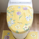 ブルーミングシーズン&nbsp;フタカバー&nbsp;イエロー&nbsp;&nbsp;抗菌防臭&nbsp;おしゃれ&nbsp;かわいい&nbsp;洗える&nbsp;花柄&nbsp;ドレニモ&nbsp;洗浄暖房型&nbsp;普通型&nbsp;兼用&nbsp;トイレ&nbsp;フタ