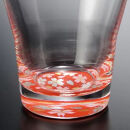 みよし漆器本舗&nbsp;&nbsp;紀州塗り&nbsp;ぬりもん&nbsp;de&nbsp;Verre&nbsp;フリーグラス&nbsp;蒔絵&nbsp;桜&nbsp;赤&nbsp;210ml