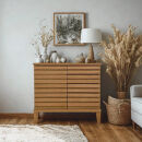 大川家具&nbsp;幅80cm&nbsp;サイドボード&nbsp;-saison-セゾン【レッドオーク】