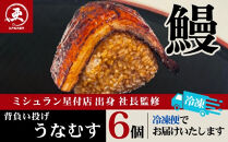 【12月20日ご入金分まで年内配送】うなぎ背負い投げうなむす 6個入| うなぎ 鰻 おにぎり 冷凍 東京 中野