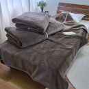 【4枚組】スーパーロングサイズ&nbsp;洗える&nbsp;ふんわり軽量毛布&nbsp;ブラウン&nbsp;NM-1422-4P-BR