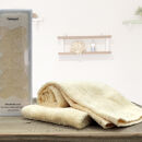 【フェイス3枚組】『贈り物に』ボックス入りオーガニックコットンタオル（33×100cm）やわよりF3-YE